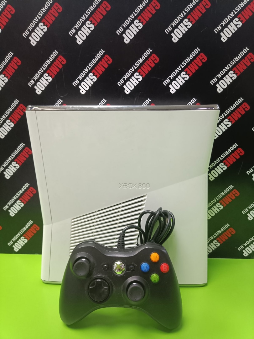 XBOX360 Slim 250GB (FB) Белый[Б.У ПРИСТАВКИ]