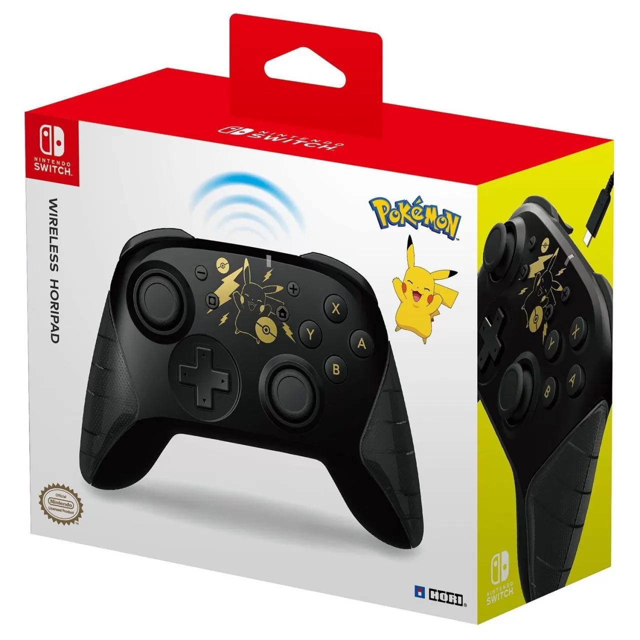 Nintendo Switch Геймпад Hori Wireless Horipad (Pikachu Black & Gold)  для консоли Switch (NSW-293U)[N