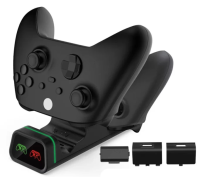 Зарядная станция Xbox Series S/X - Xbox One Dual Charging Dock+2 шт АКБ 800 mAh TYX-19006X DOBE