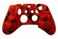 Чехол защитный Xbox One Silicone Case for Controller Camouflage Red