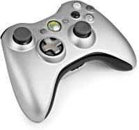 Джойстик XBOX 360 Controller Chrome Silver Wireless оригинал[Б.У АКСЕССУАРЫ XBOX 360]