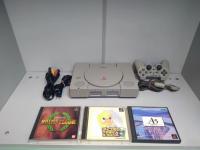 PlayStation 1 Fat SCPH-7000 (NTSC-J, 100В) + 3 игры (не читает диски) [Б.У ПРИСТАВКИ]