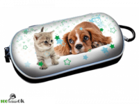 PSP Slim 3000 Сумка жёсткая 3D Dog & Cat[PSP]