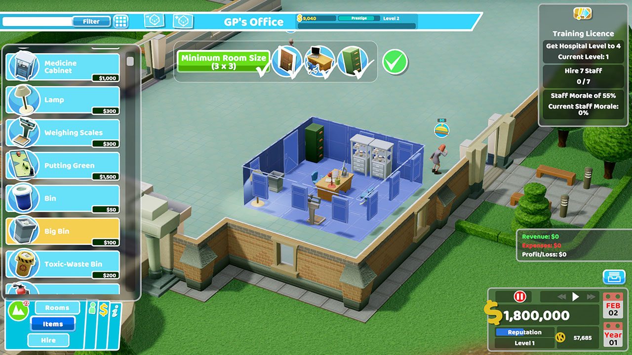 Two point hospital clearance eshop