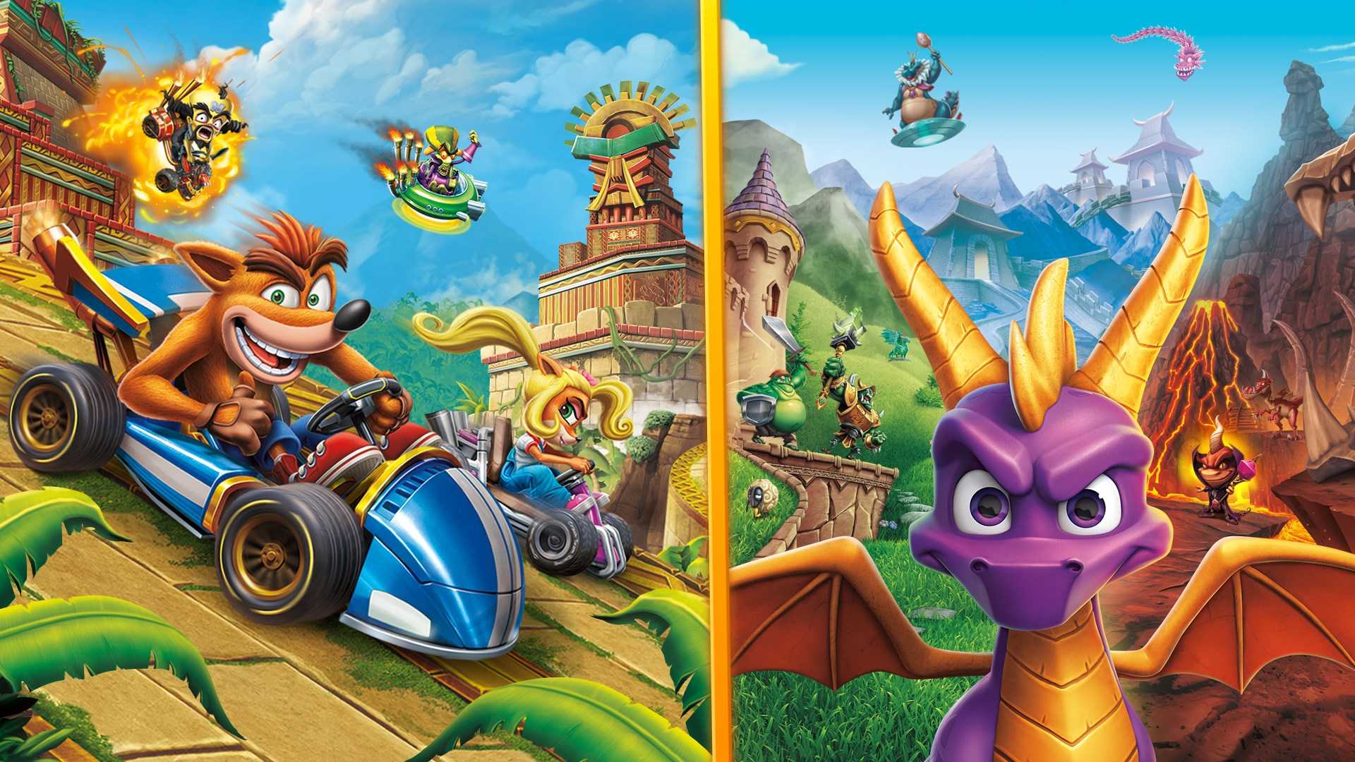 Crash Team Racing Nitro-Fueled & Spyro Reignited Trilogy [PLAY STATION  4]