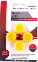 PS 4 Накладки Artplays Thumb Grips защитные на джойстики геймпада (4 шт) желтые