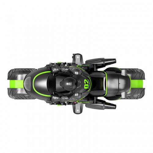 Stunt Motorcycle RC Car 360 Degree Rotate Side Wheel Racing 2.4G Remote Control (Green)