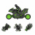 Stunt Motorcycle RC Car 360 Degree Rotate Side Wheel Racing 2.4G Remote Control (Green)
