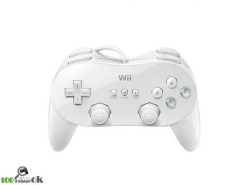 Геймпад проводной для Nintendo Wii Pro controller (Белый) Дубликат[АКСЕССУАРЫ]
