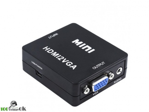 Переходник HDMI - VGA (Aux, Активный)[XBOX 360]