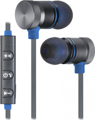 Беспроводная гарнитура OutFit B710 black+blue, Bluetooth