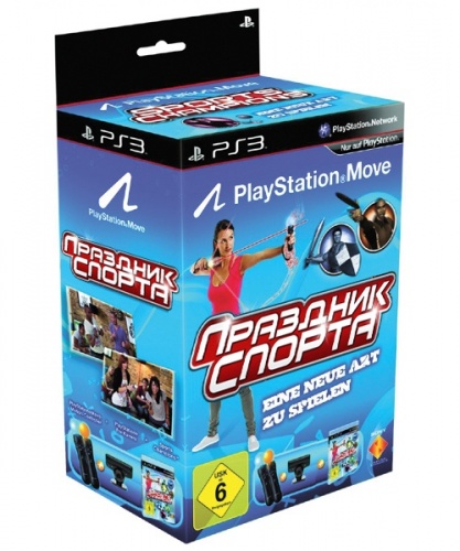 Игровой комплект PS3: Контроллер PS Move 2шт, Камера PS Eye, Праздник Спорта (диск)[Б.У АКСЕССУАРЫ]