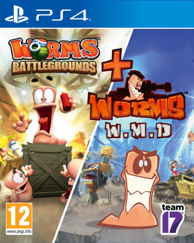 Worms Battlegrounds and  Worms WMD - Double Pack [PLAYSTATION 4]
