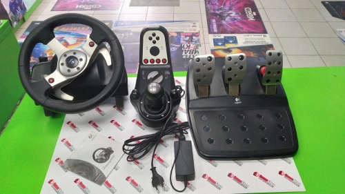 Руль Logitech G25 Racing Wheel / PlayStation 3 / PC / [Б.У АКСЕССУАРЫ]