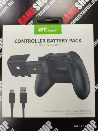 Набор Xbox Series S/X Play and Charge Kit Black 3м\1200 mAH GT
