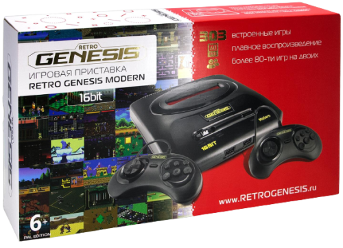 16-bit Retro Genesis Modern PAL (303 Встроенных игр)[16 BIT]