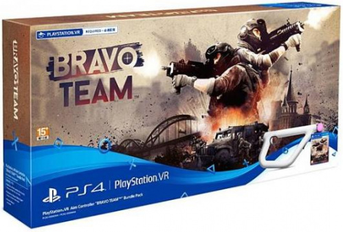 PS4  VR Aim Controller + Игра Bravo Team[Б.У АКСЕССУАРЫ]