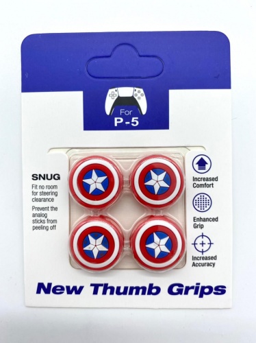 Насадка PS-5 Cover for Stick Silicon  4 in 1 Captain America
