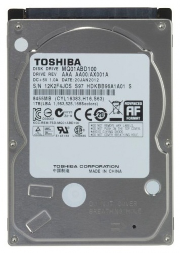 Жёсткий диск 2.5 Toshiba 1TB б.у