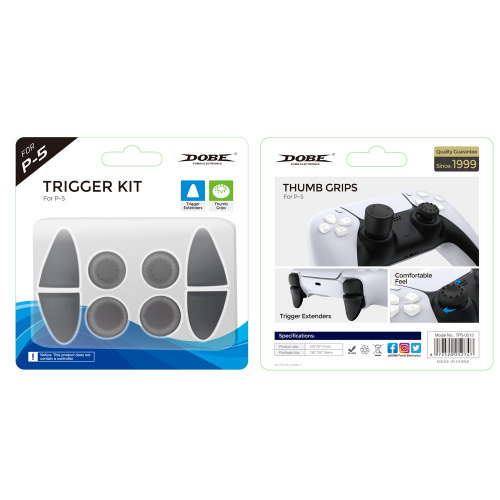 Насадки PS-5/PS4 Trigger Kit 8 in 1 BlackTP5-0513 Dobe